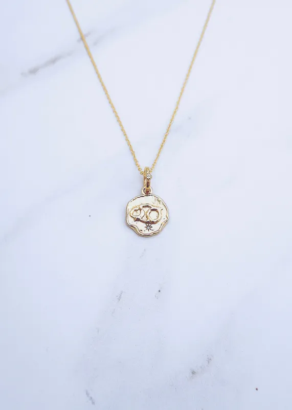 Cancer Coin Necklace sold by Ten Wilde
