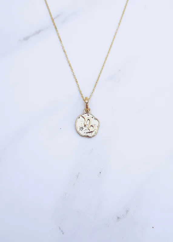 Capricorn Coin Necklace sold by Ten Wilde