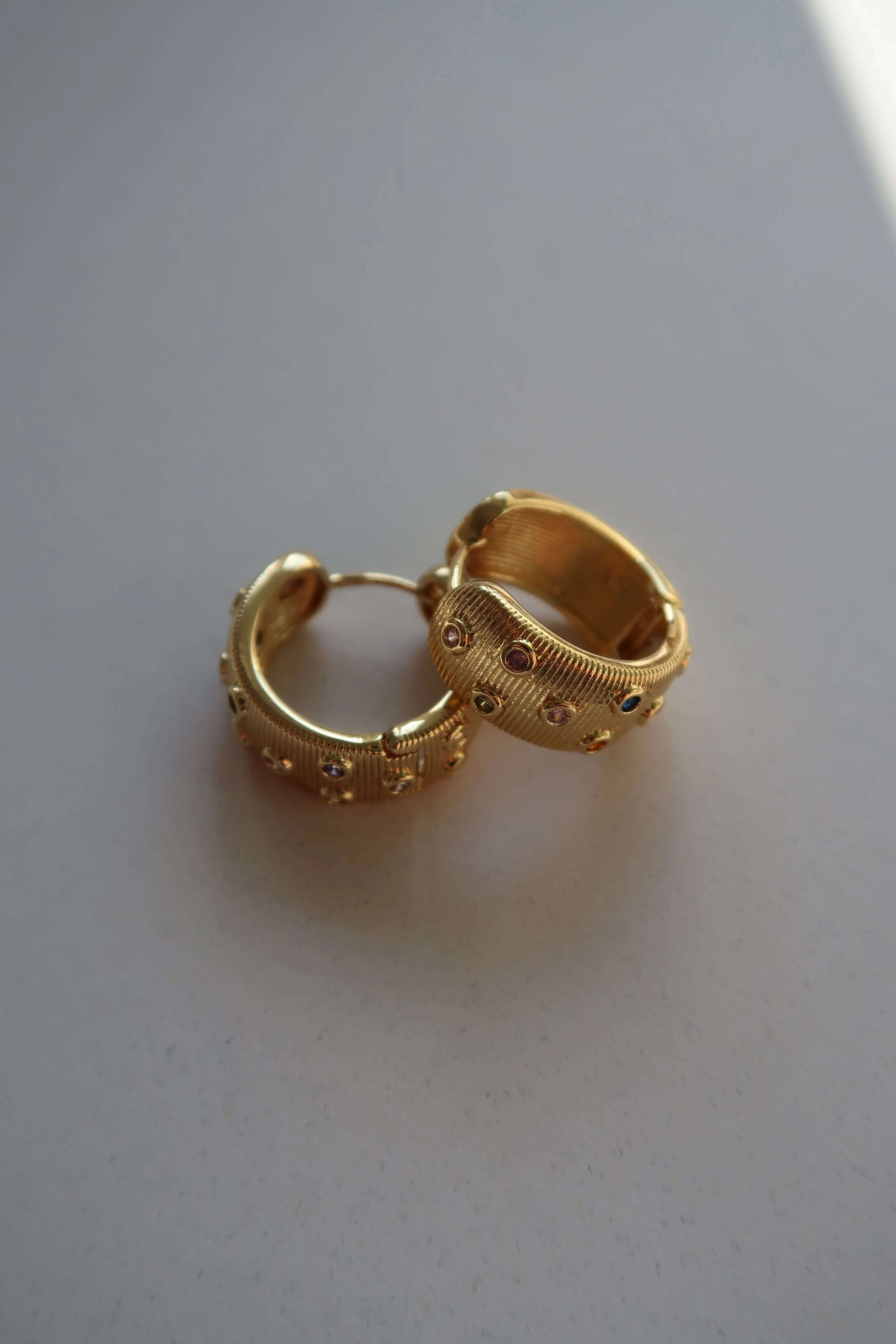 Stella Ridged Hoops sold by Ten Wilde product image thumbnail 4