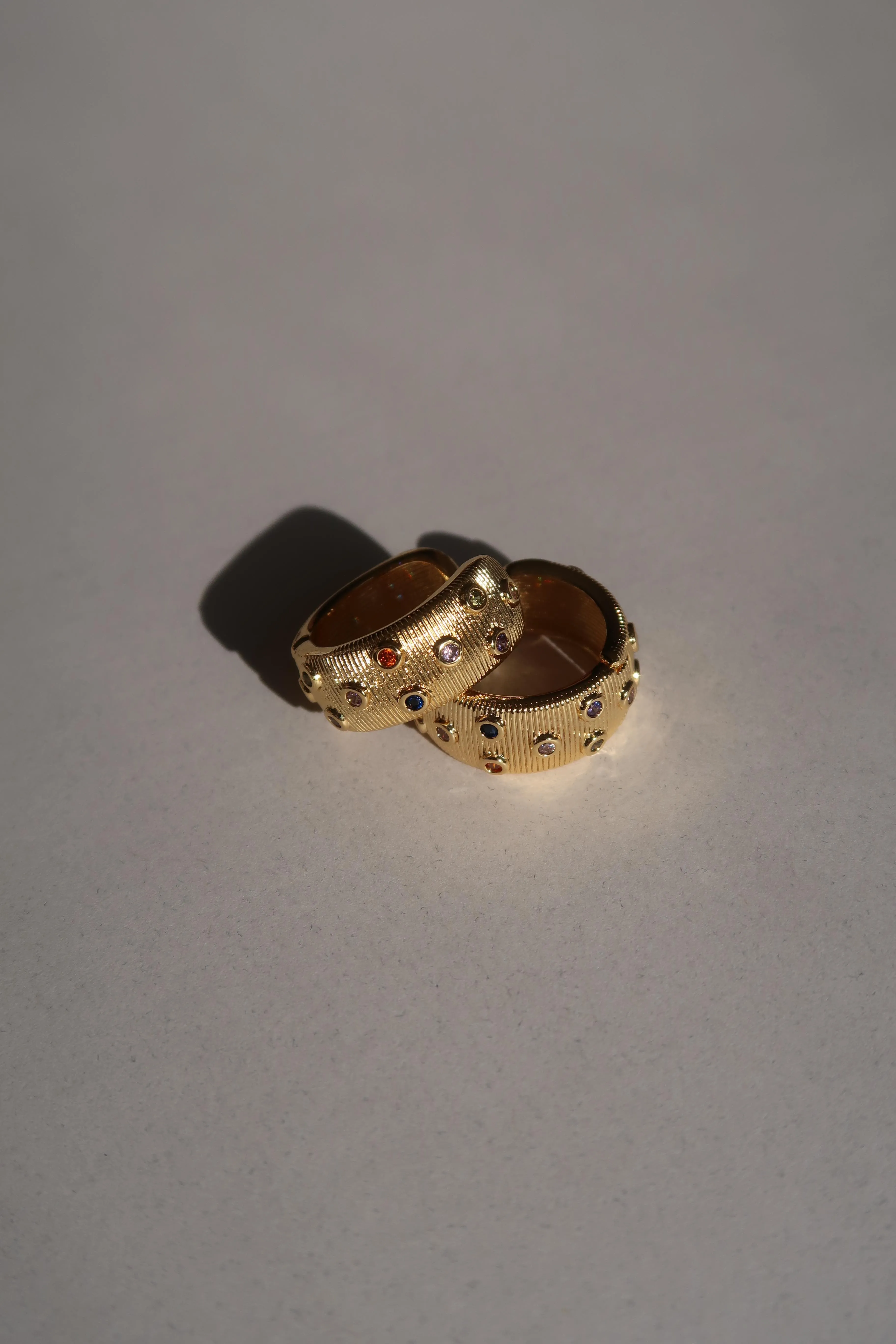 Stella Ridged Hoops sold by Ten Wilde product image thumbnail 3