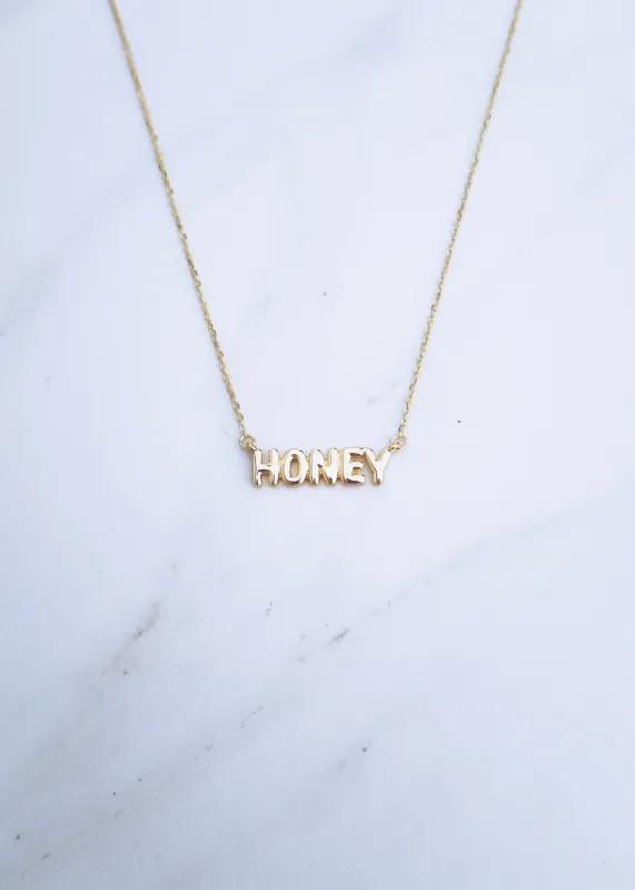 Bubble Nameplate Necklace sold by Ten Wilde