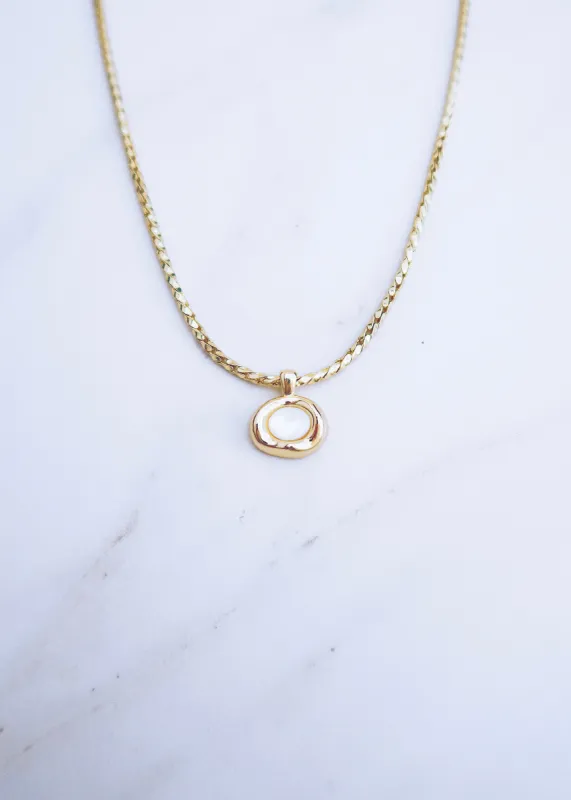 Moonstone Bezel Necklace sold by Ten Wilde