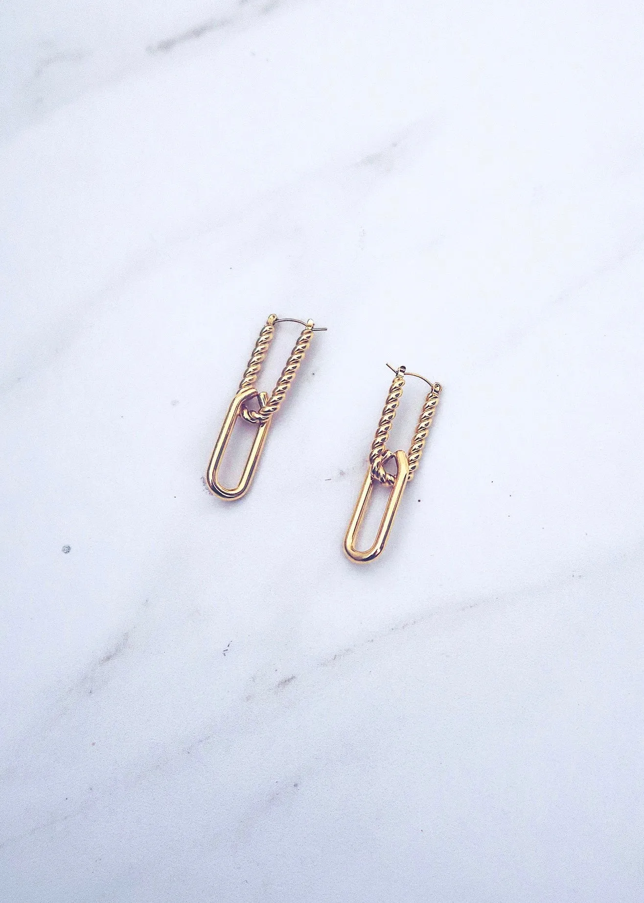 Twisted Link Earrings sold by Ten Wilde