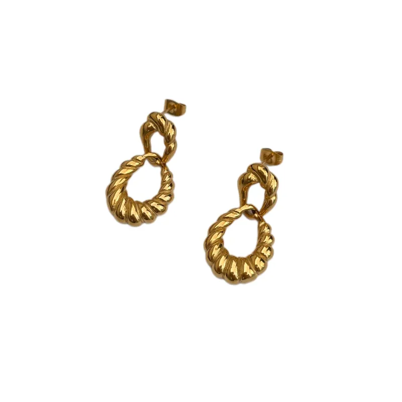 Twisted Dangle Earrings sold by Ten Wilde