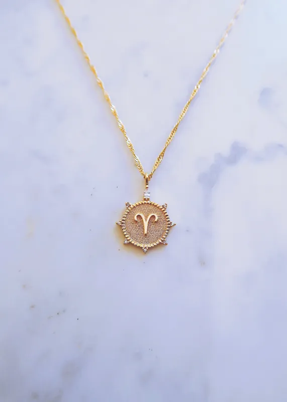 Aries Medallion Necklace sold by Ten Wilde