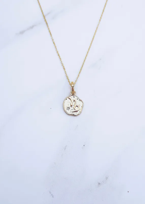 Capricorn Coin Necklace sold by Ten Wilde