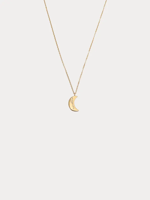 Taurus Crescent Moon Necklace sold by Ten Wilde