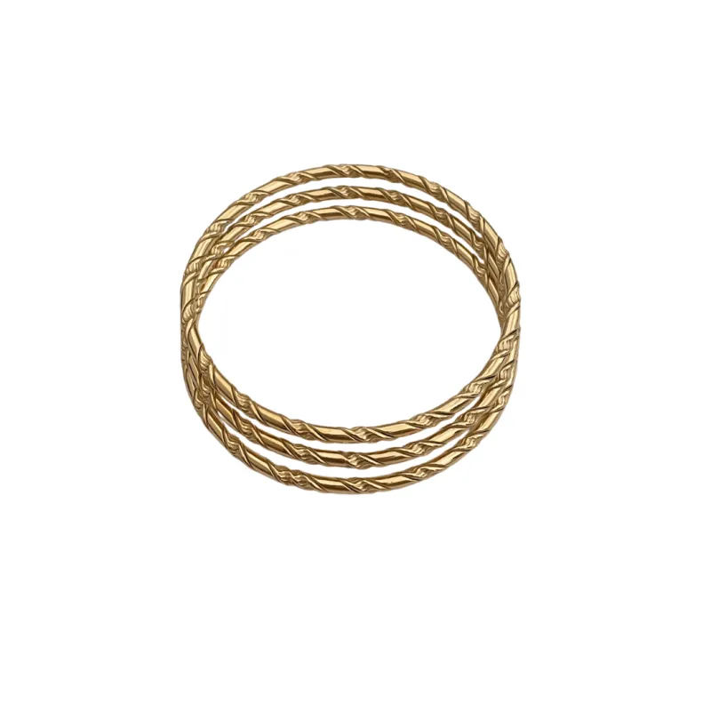 Gold Bangles made by Ten Wilde