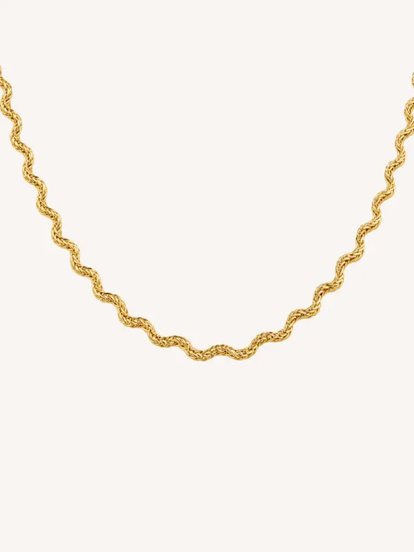 Wave Chain Necklace made by Ten Wilde