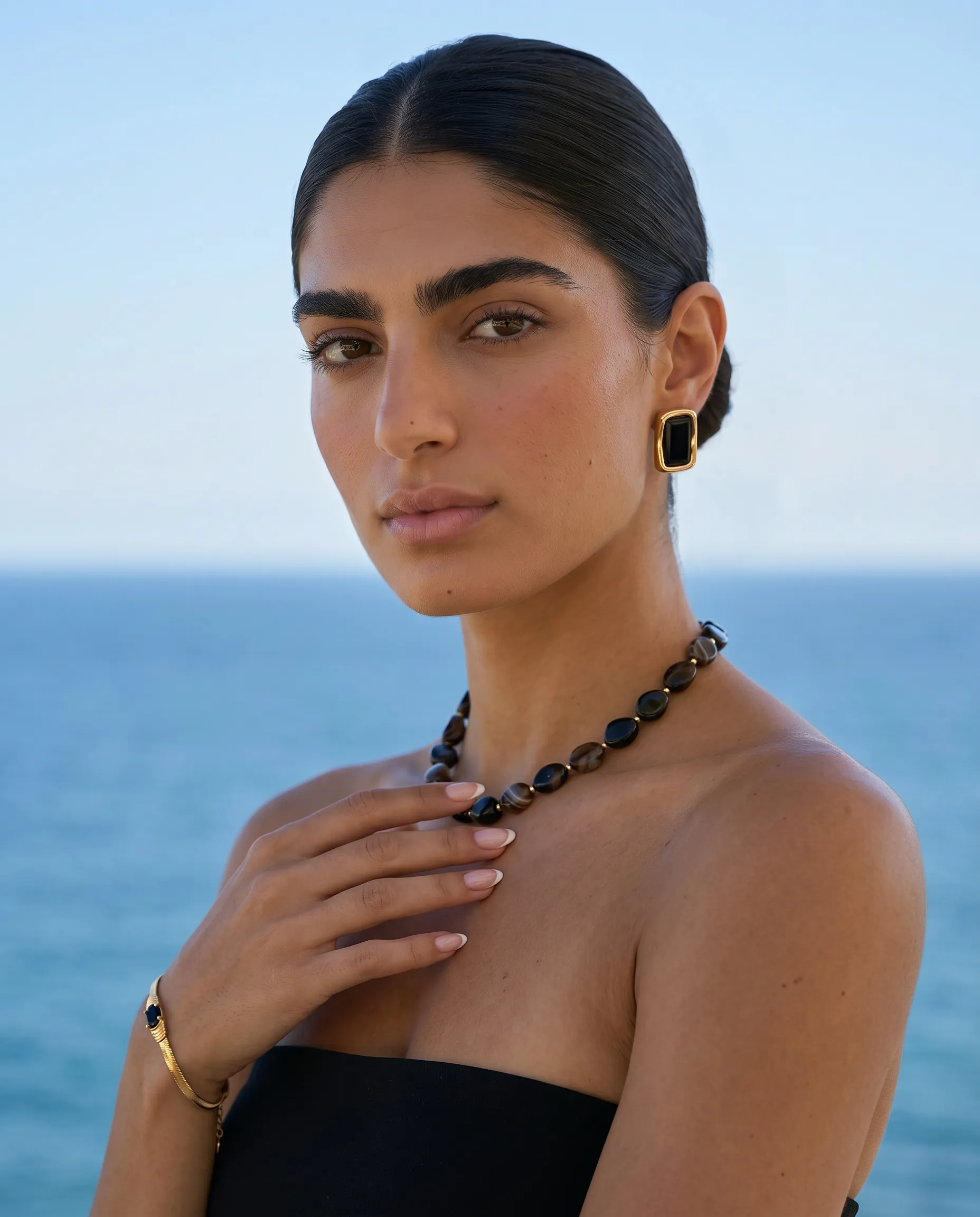 Alaia Onyx Earrings sold by Ten Wilde product image thumbnail 2