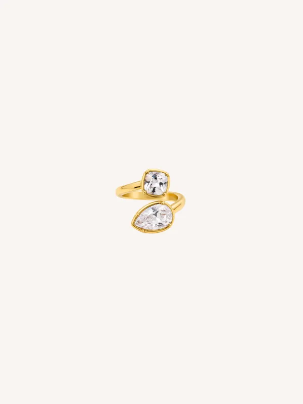 Ilia CZ Wrap Ring made by Ten Wilde