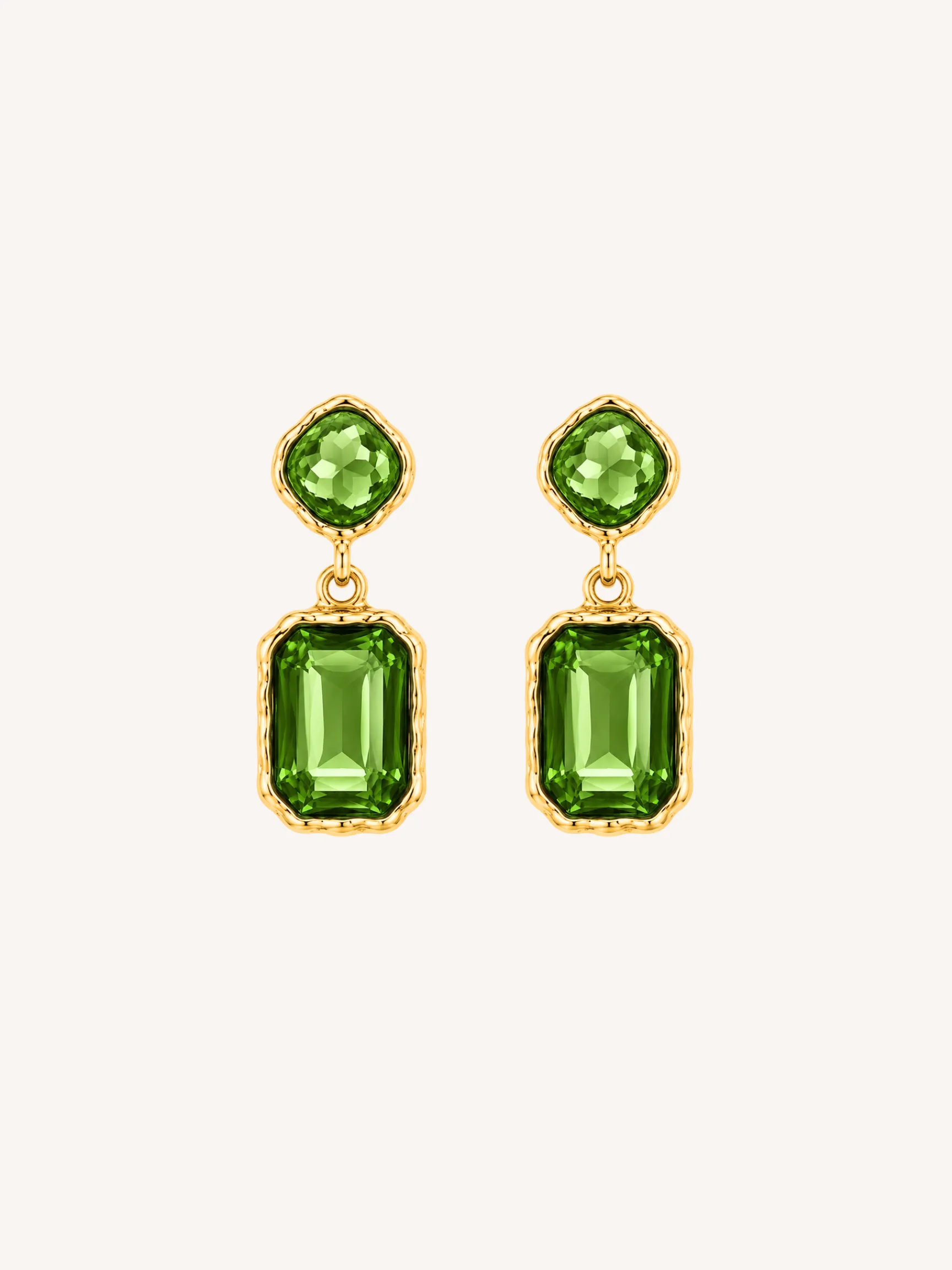 Green Dangle Earrings sold by Ten Wilde