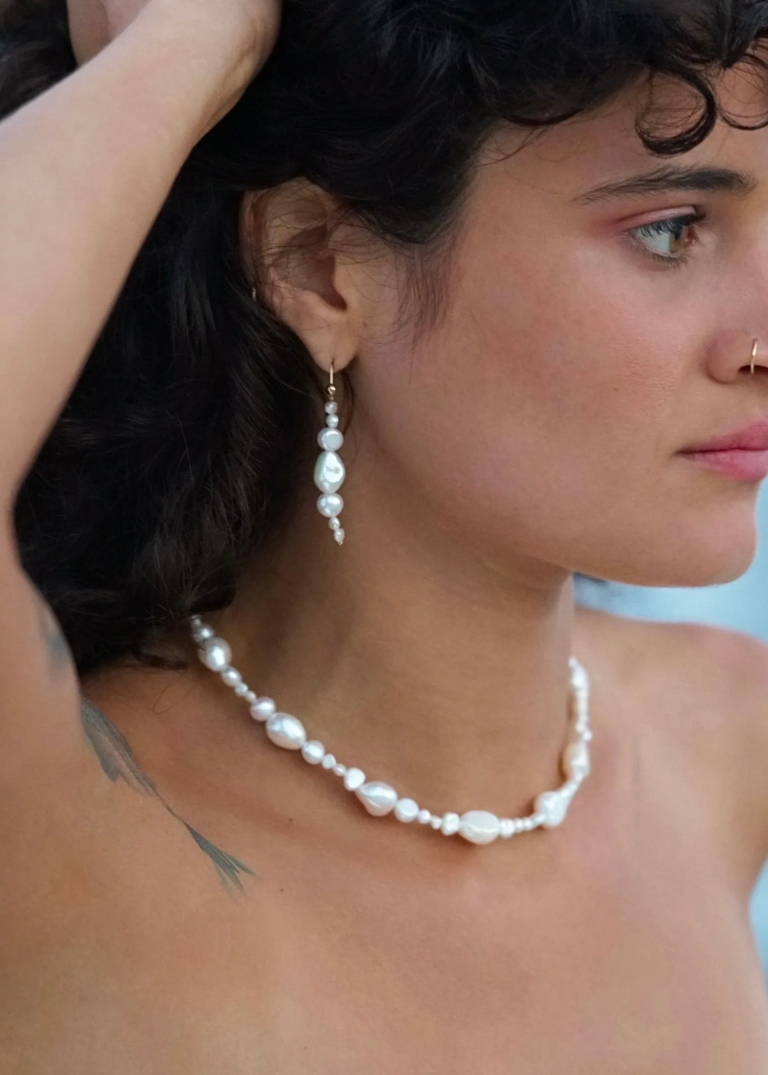 Nina Pearl Studs sold by Ten Wilde product image thumbnail 2