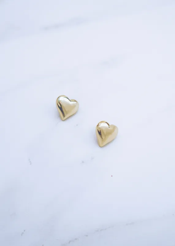 Heart Stud Earrings sold by Ten Wilde