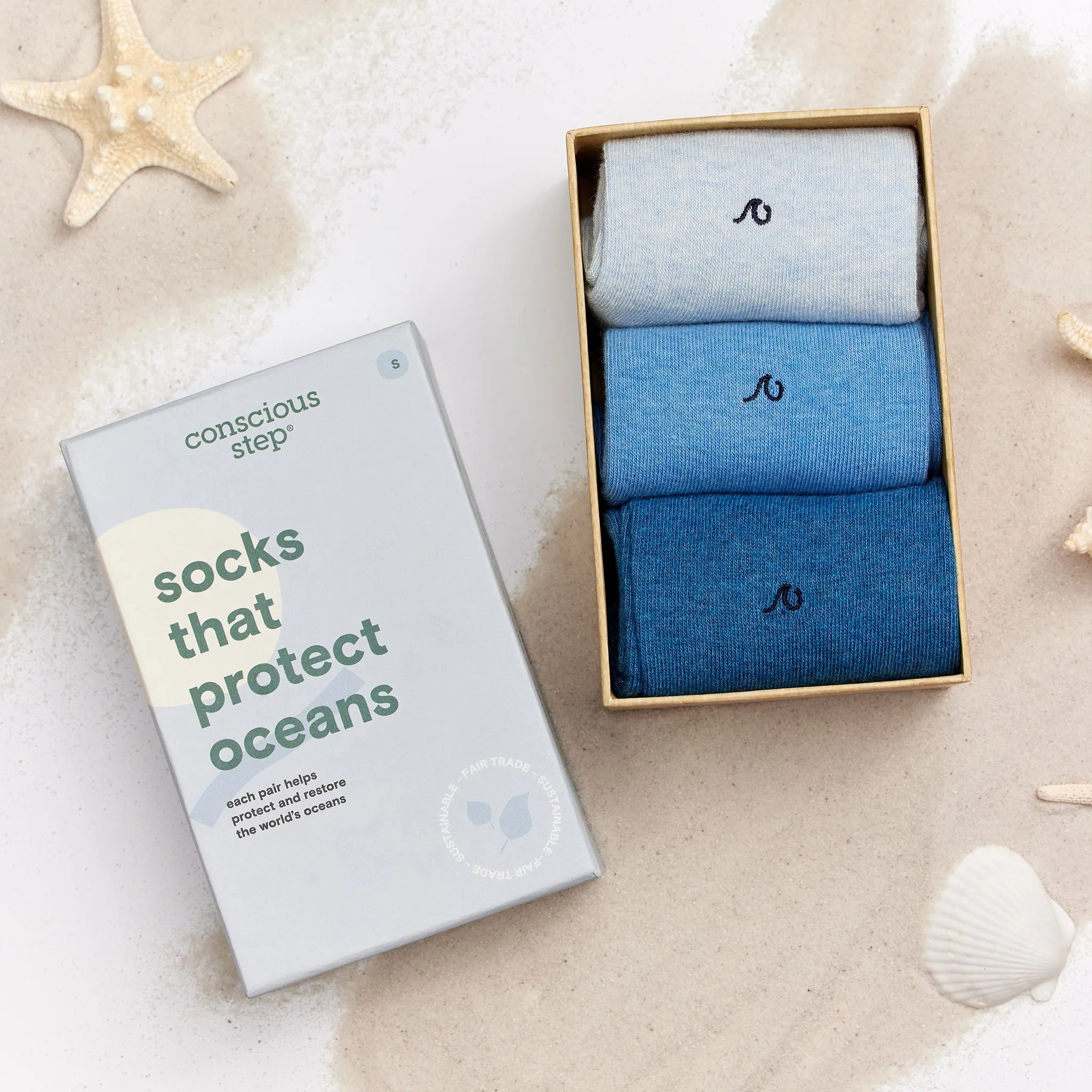 Socks that Protect Oceans sold by Conscious Step