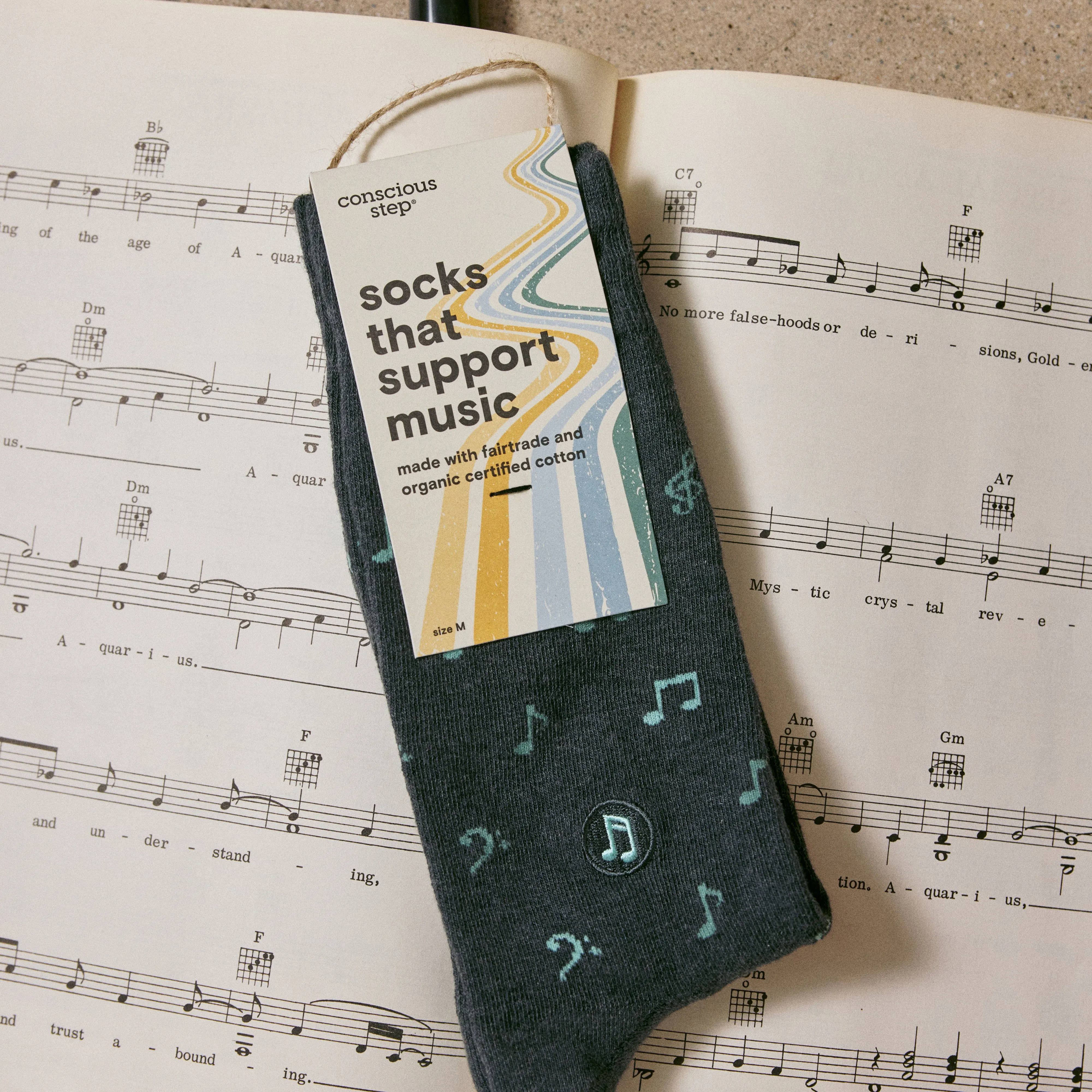 Socks that Support Music sold by Conscious Step product image thumbnail 2