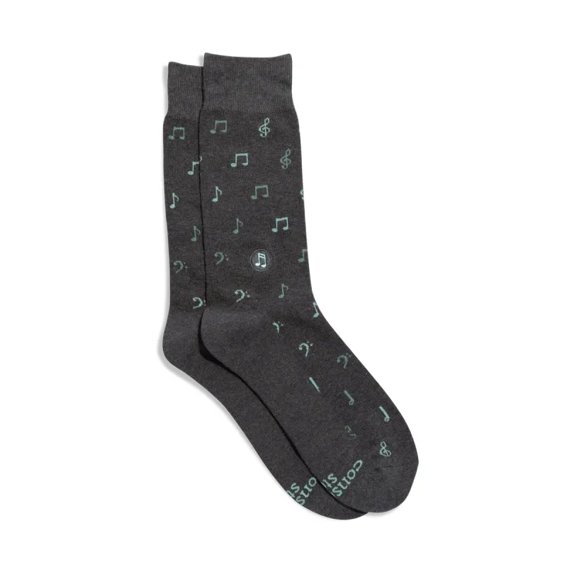 Socks that Support Music made by Conscious Step