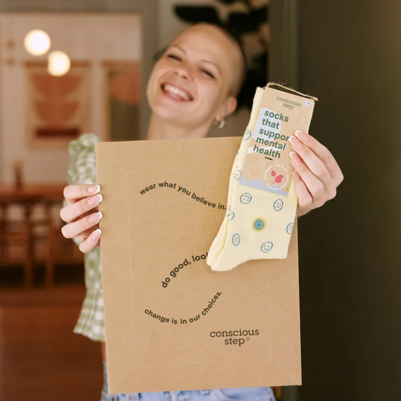 monthly sock subscription: build your own sold by Conscious Step