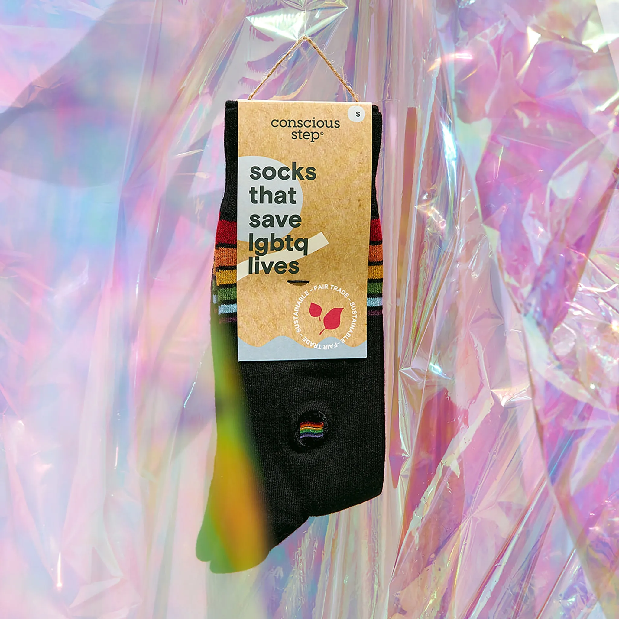 Socks that Save LGBTQ Lives sold by Conscious Step product image thumbnail 4