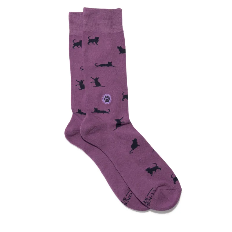 Socks that Save Cats sold by Conscious Step