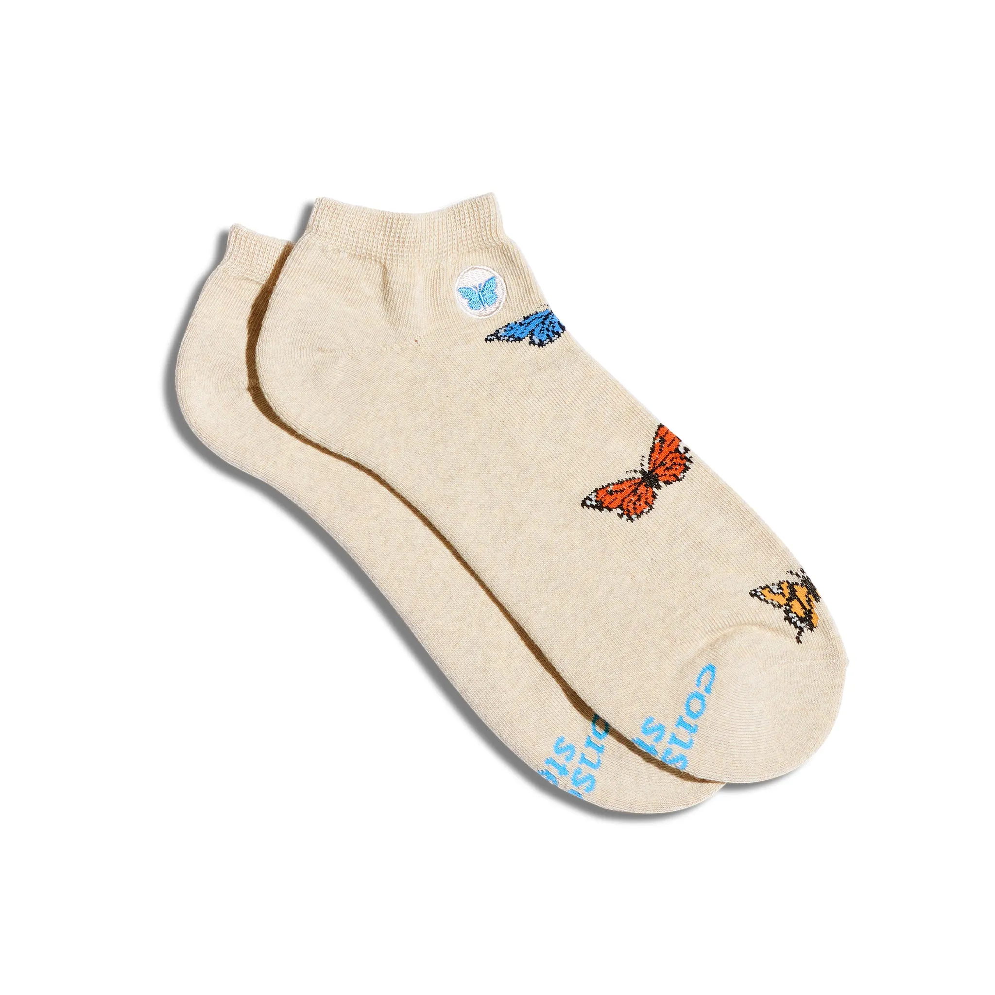 Socks that Protect Butterflies sold by Conscious Step
