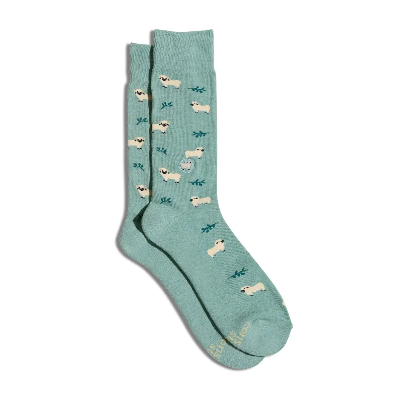 Socks that Save Sheep sold by Conscious Step