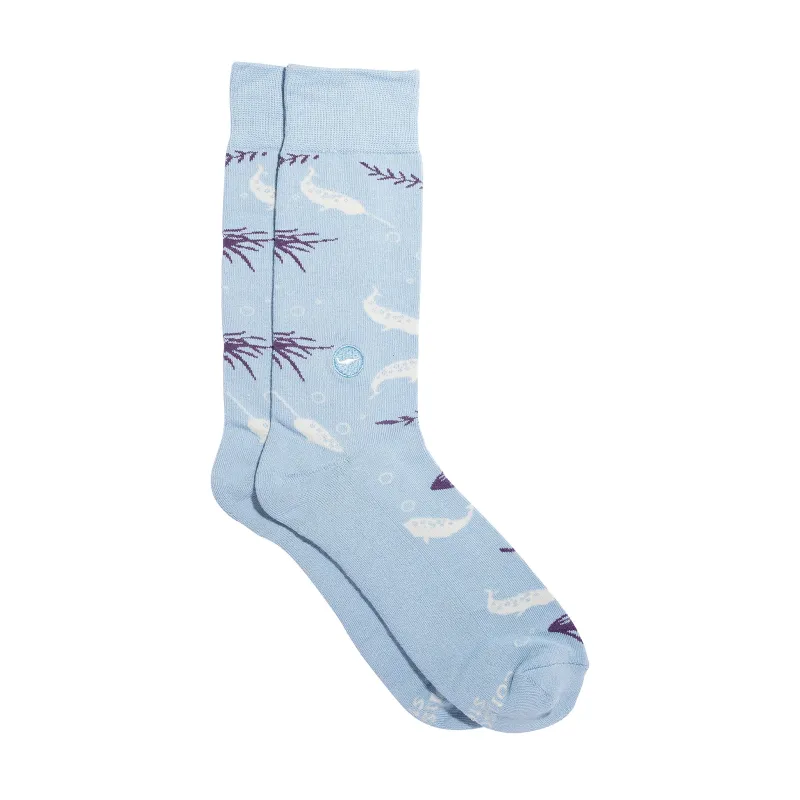 Socks that Protect Narwhal sold by Conscious Step