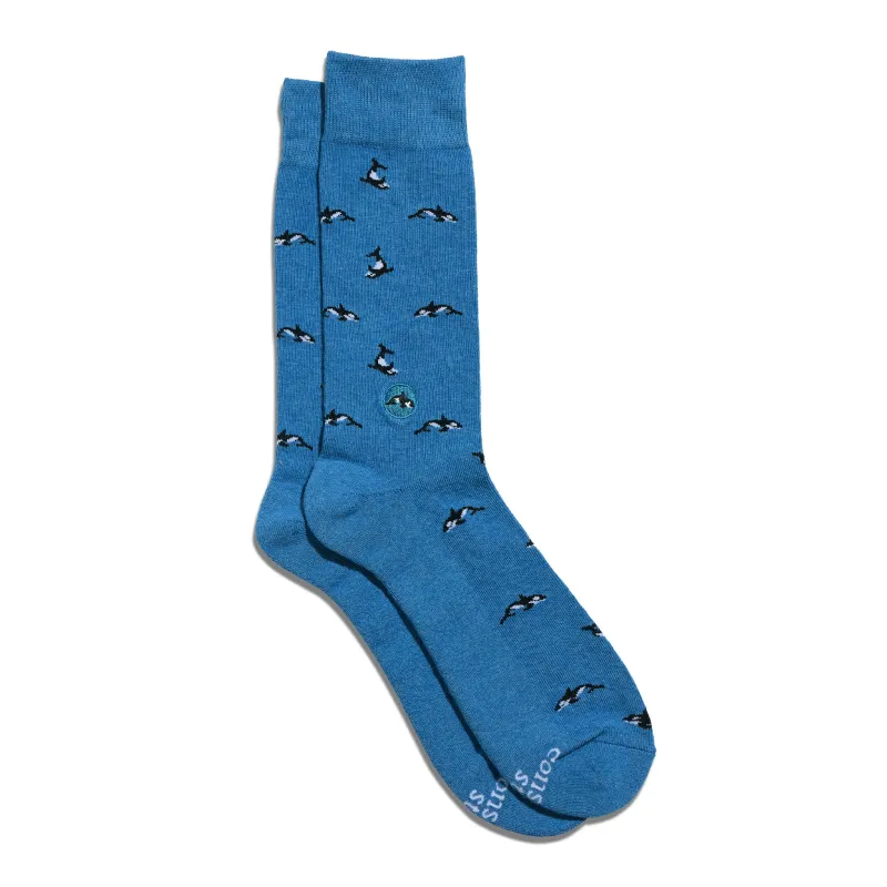 Socks that Protect Orcas sold by Conscious Step