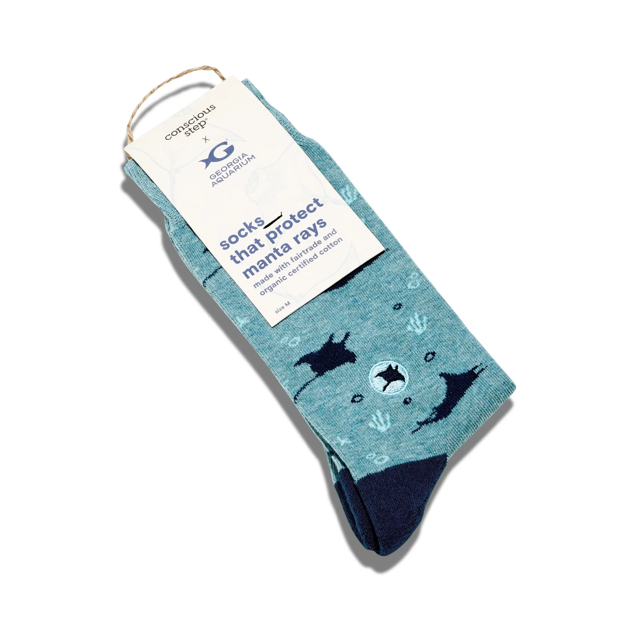 Socks that Protect Manta Rays sold by Conscious Step product image thumbnail 2