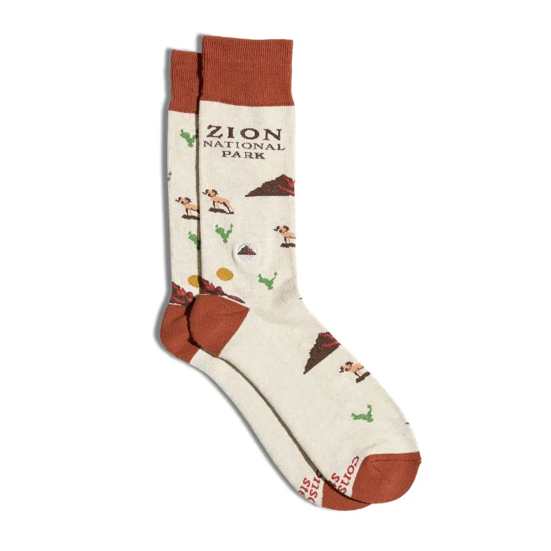 Socks that Conserve Landscapes made by Conscious Step