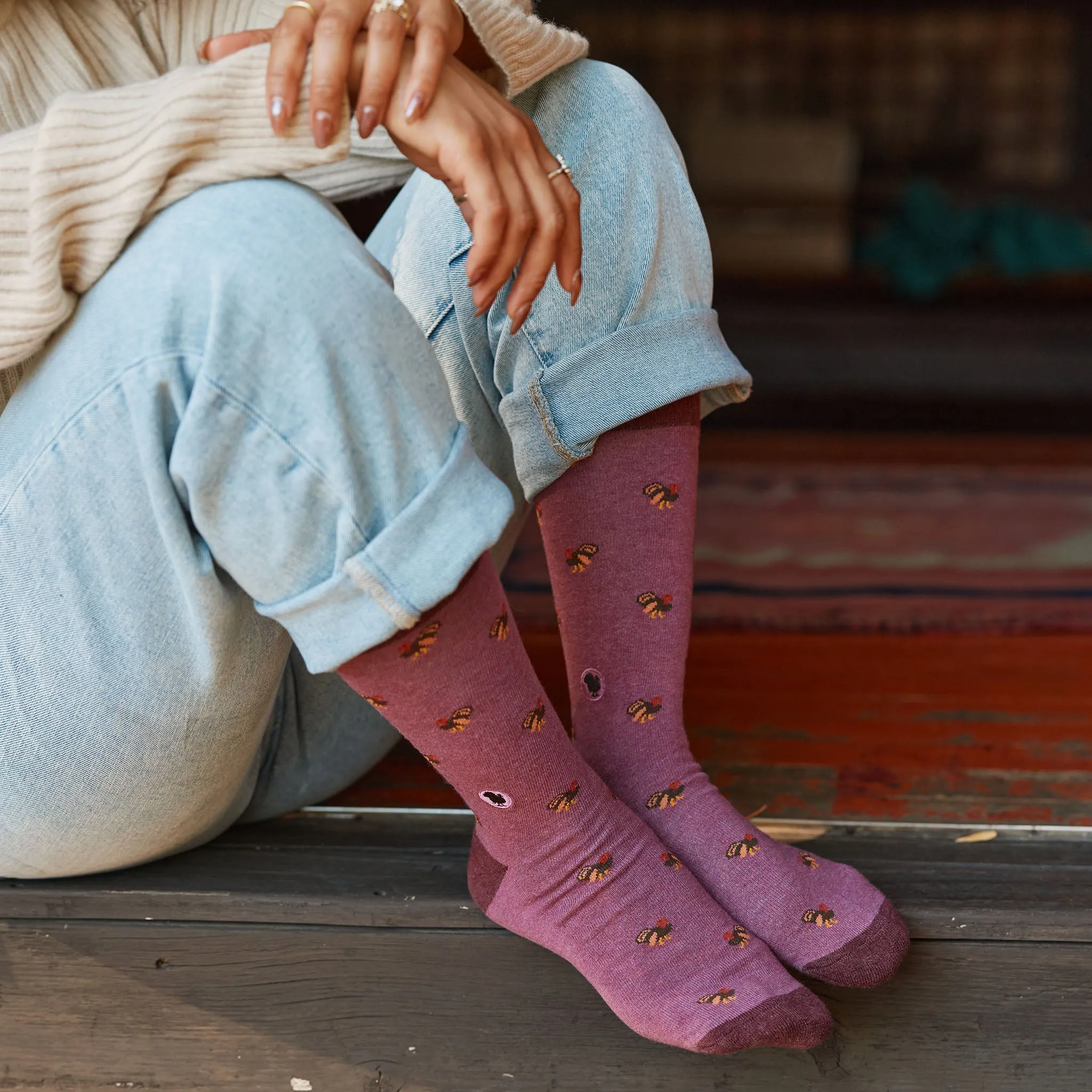 Socks that Save Turkeys sold by Conscious Step product image thumbnail 3