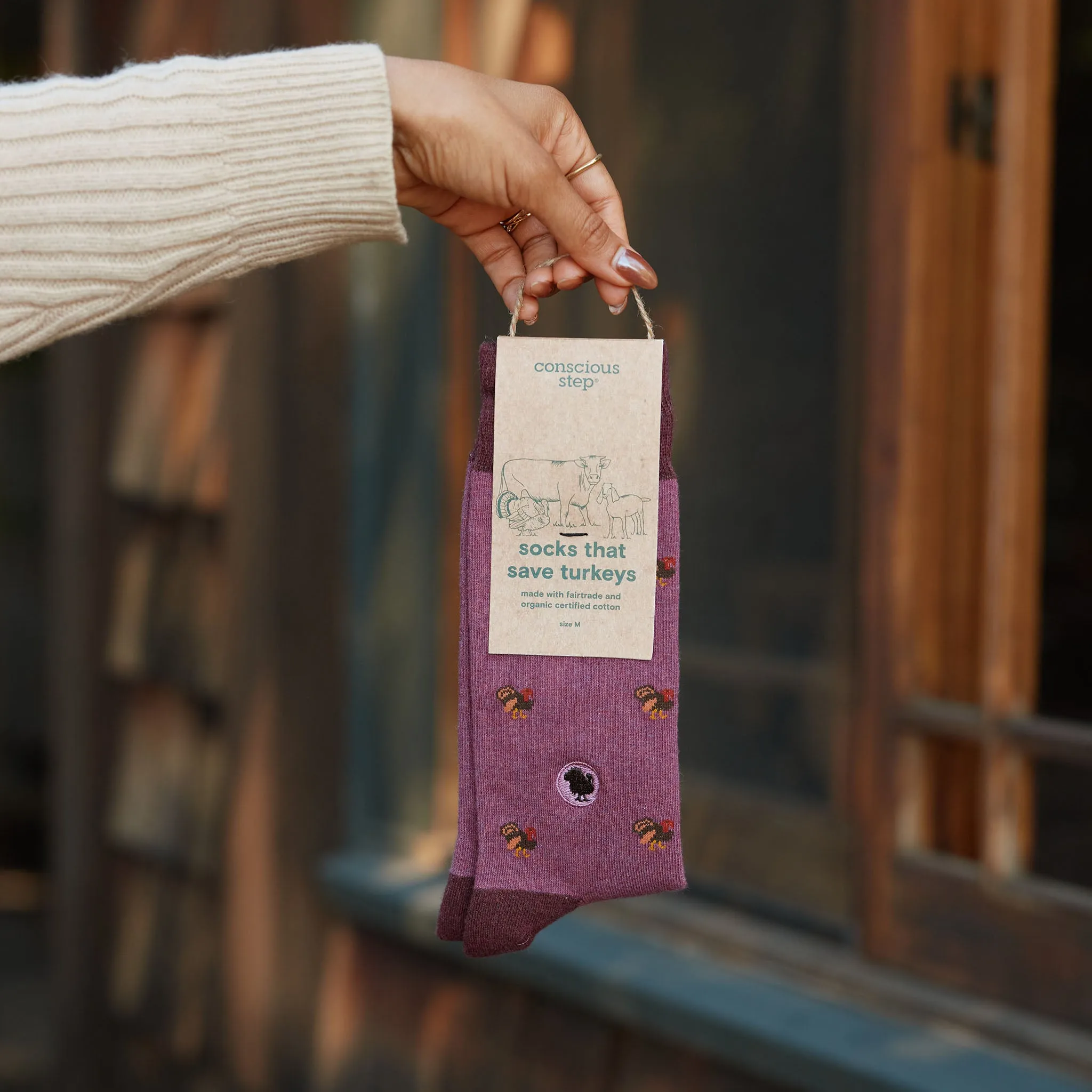 Socks that Save Turkeys sold by Conscious Step product image thumbnail 5