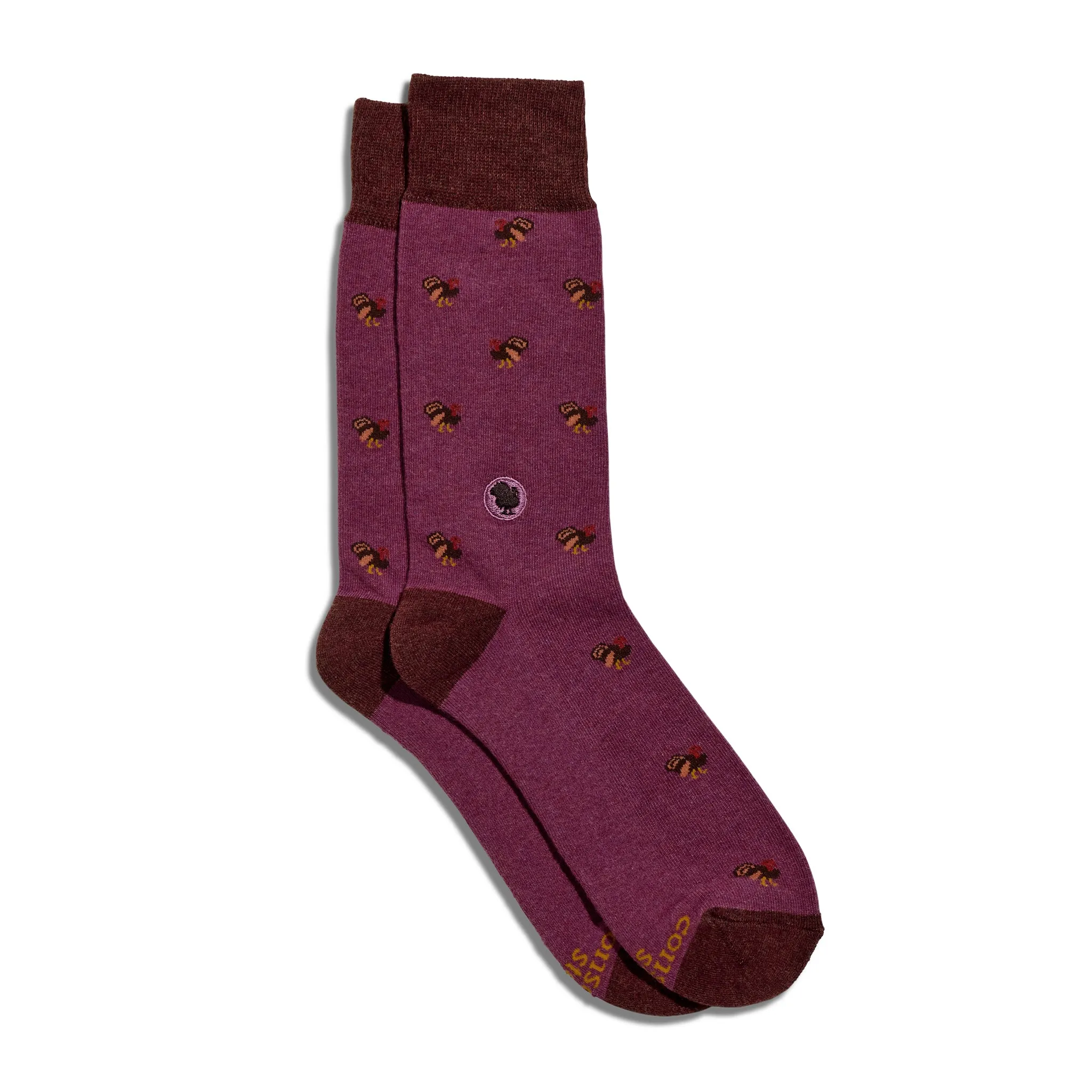 Socks that Save Turkeys sold by Conscious Step