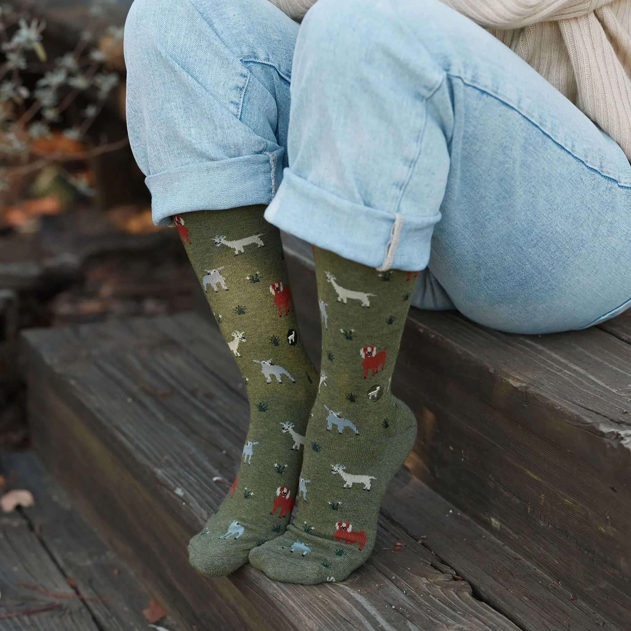 Socks that Save Goats sold by Conscious Step product image thumbnail 5