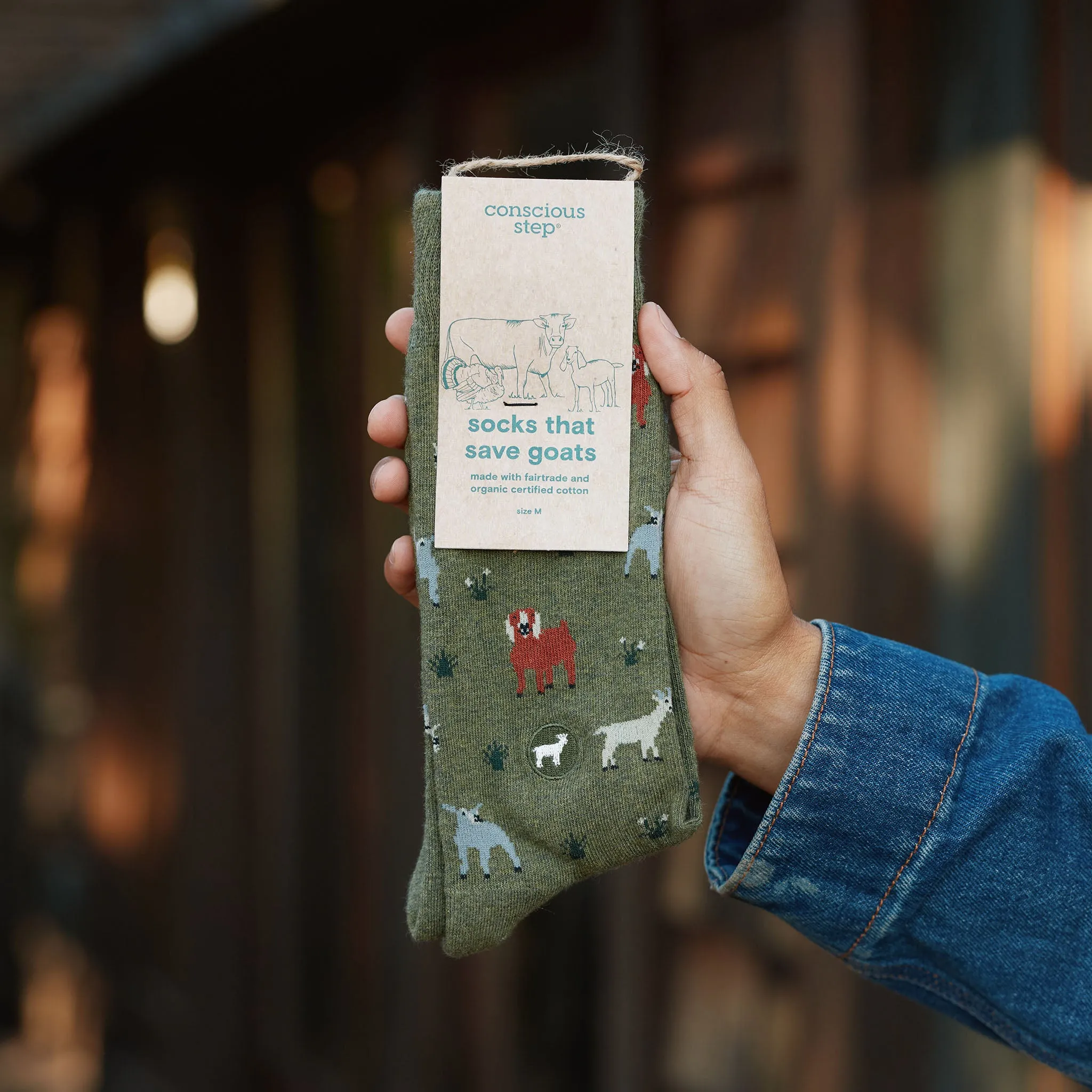 Socks that Save Goats sold by Conscious Step product image thumbnail 4