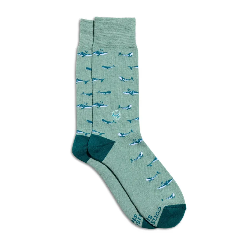 Socks that Protect Whales sold by Conscious Step