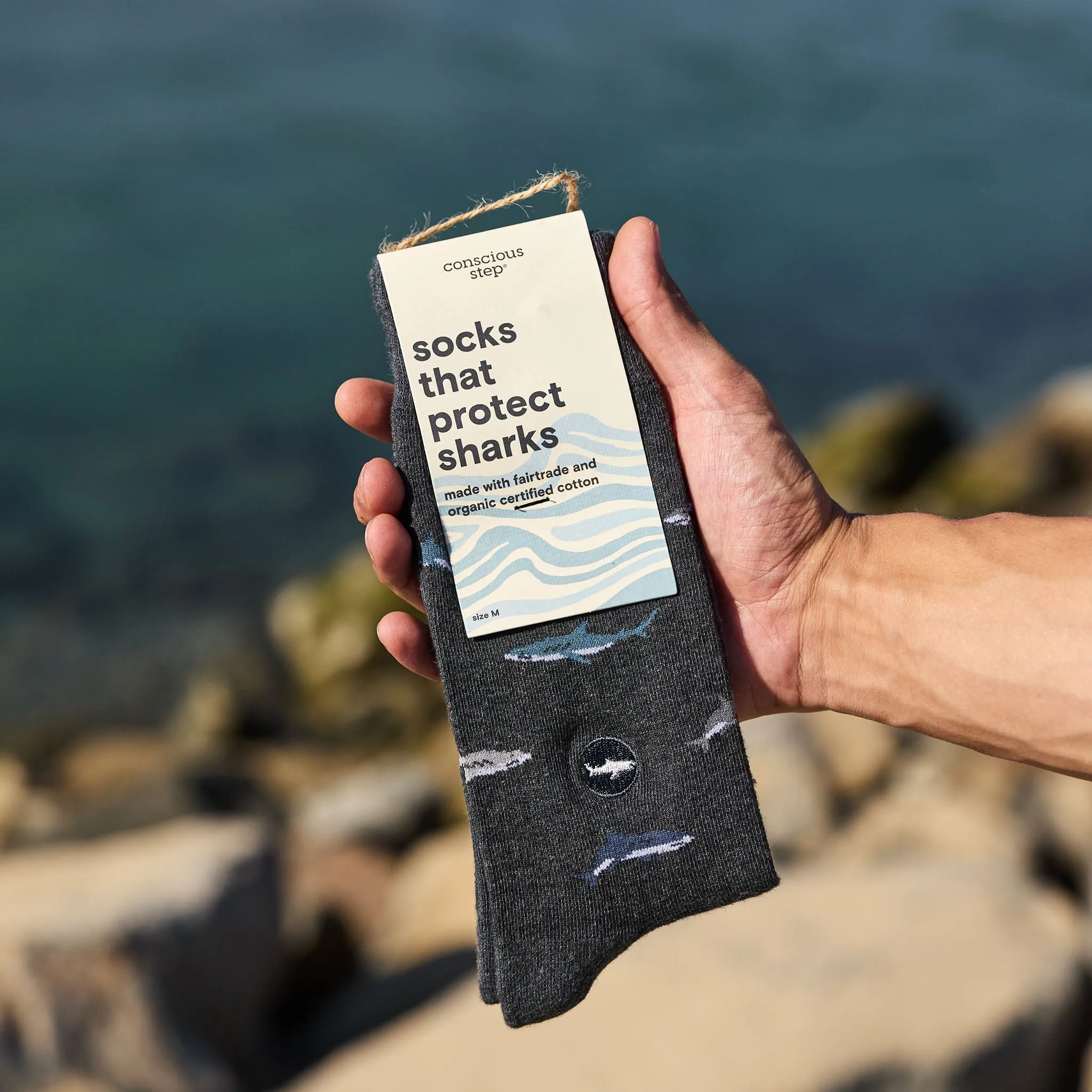Socks that Protect Sharks sold by Conscious Step product image thumbnail 4
