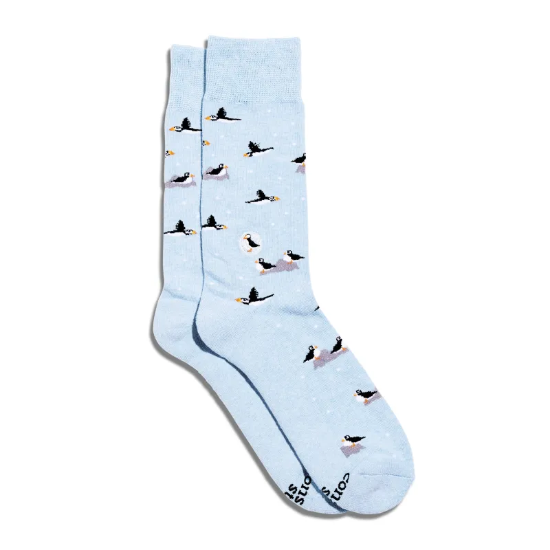 Socks that Protect Puffins sold by Conscious Step