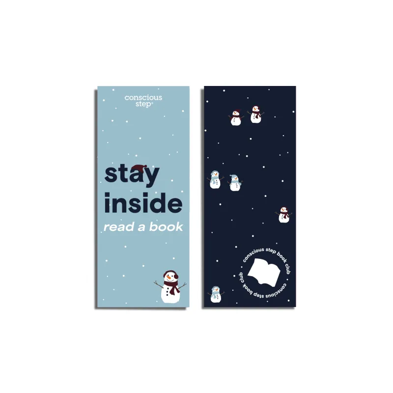 Snowman Bookmark made by Conscious Step