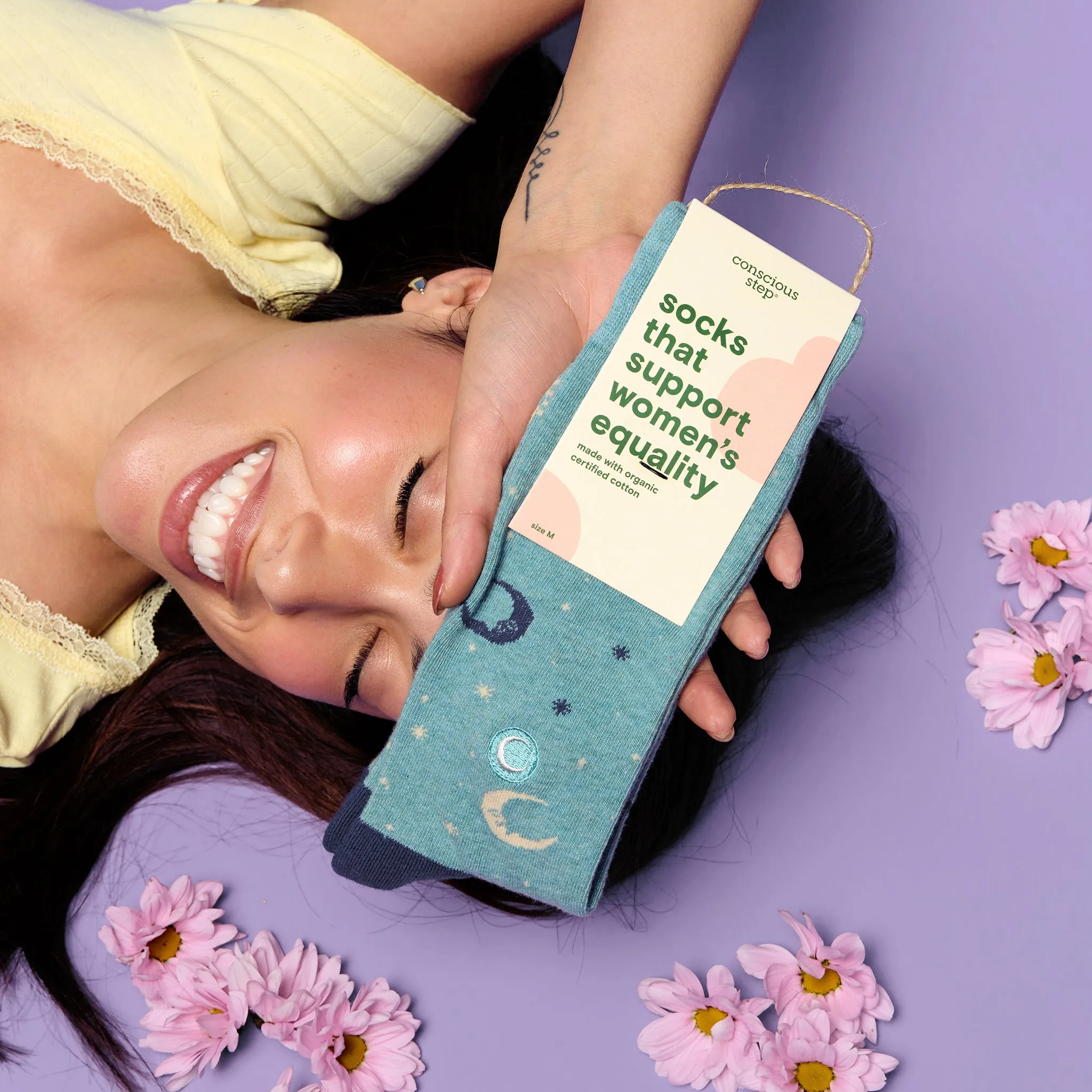 Socks that Support Women's Equality sold by Conscious Step product image thumbnail 3