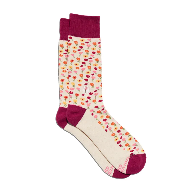 Socks that Support Women's Equality made by Conscious Step