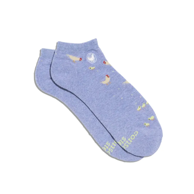 Socks that Save Chickens made by Conscious Step