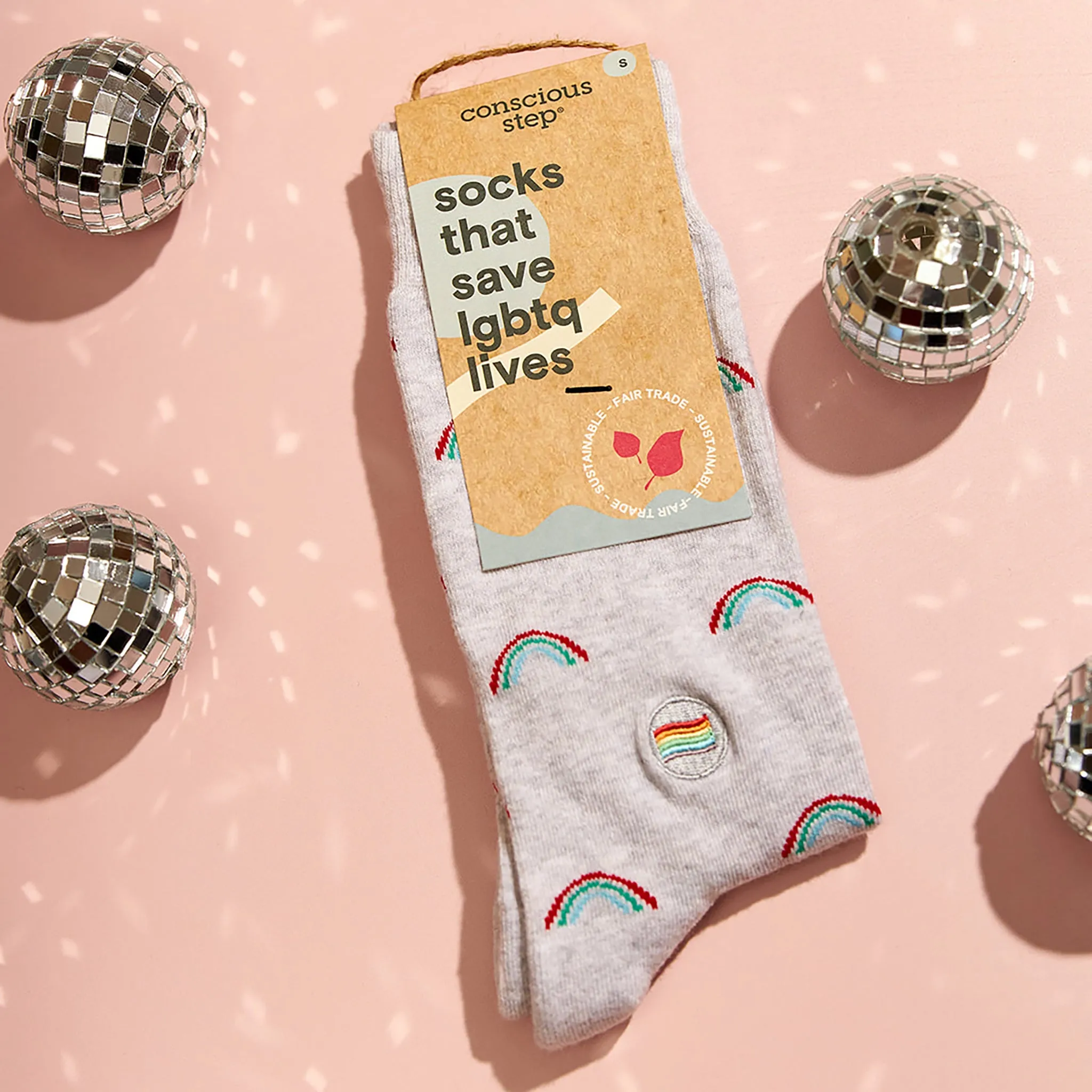 Socks that Save LGBTQ Lives sold by Conscious Step product image thumbnail 2