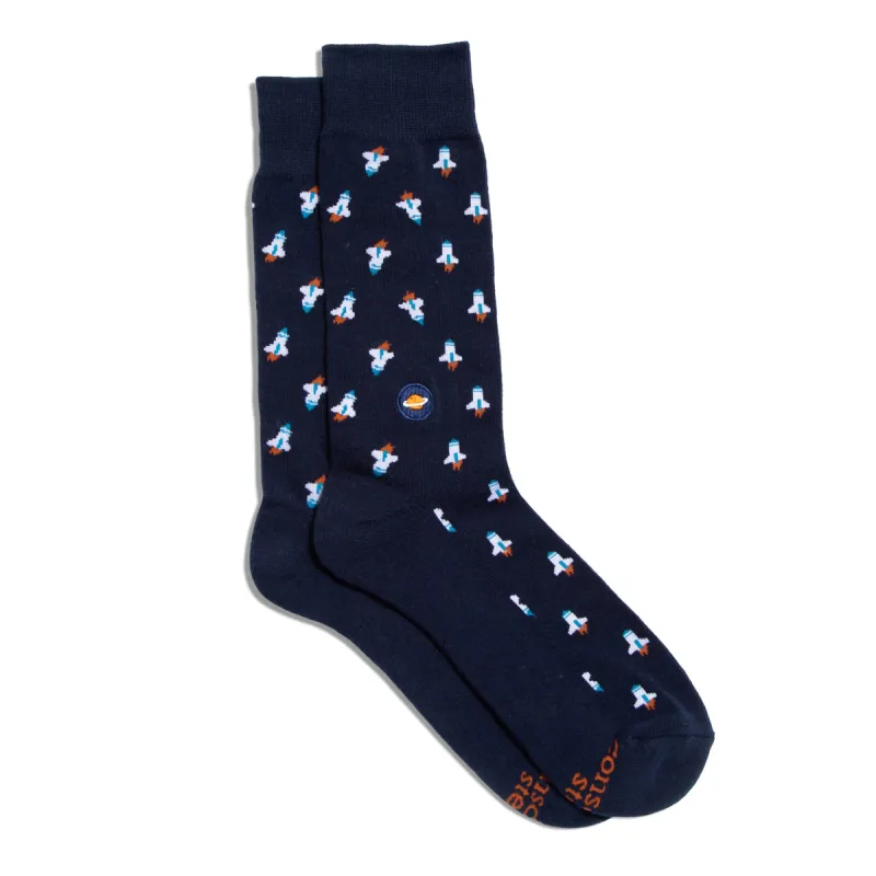Socks that Support Space Exploration sold by Conscious Step