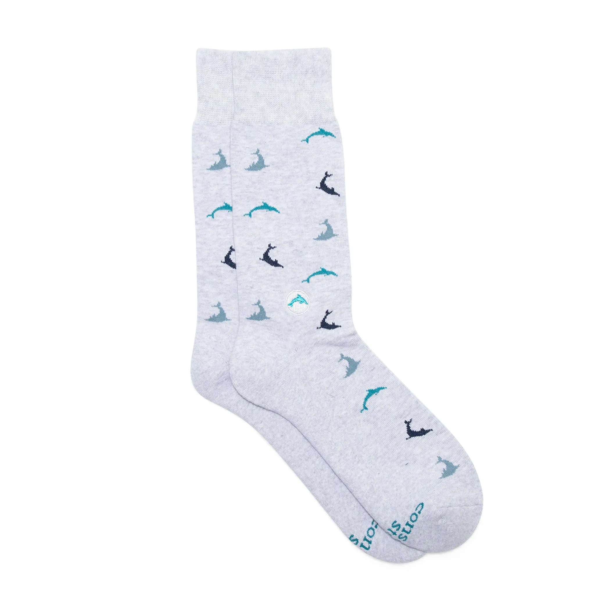 Socks that Protect Dolphins sold by Conscious Step