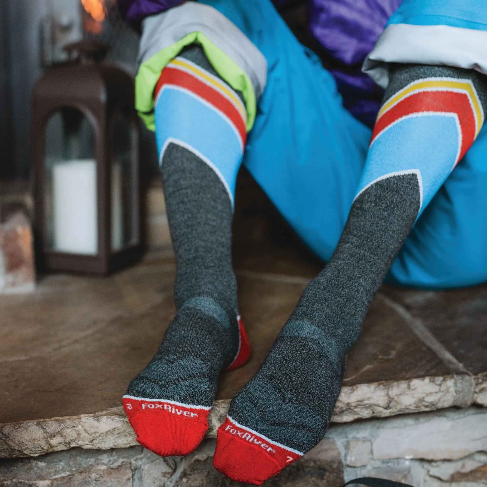 Men's Peakheat Bomber Ultra-Lightweight Over-the-Calf Ski and Snowboard Sock sold by Fox River product image thumbnail 2