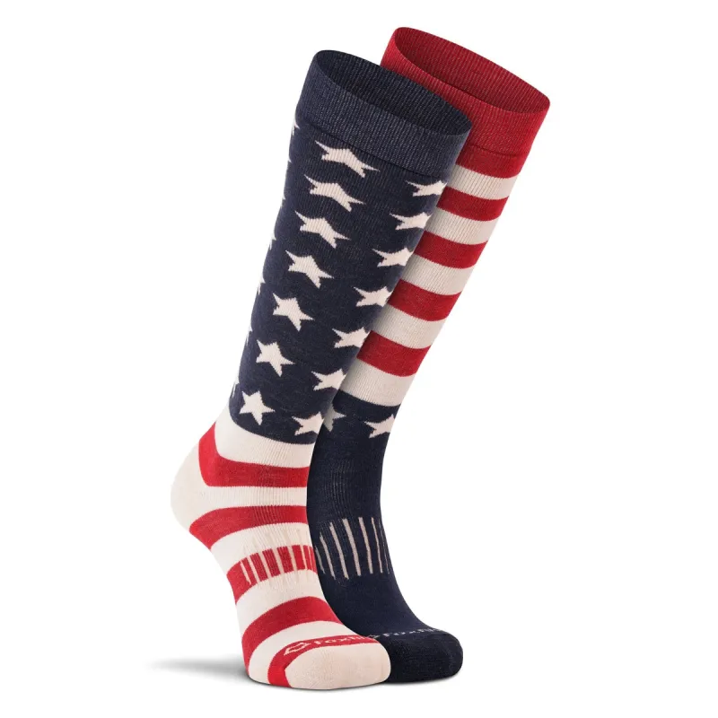 Old Glory Medium Weight Over-the-Calf Ski and Snowboard Sock sold by Fox River