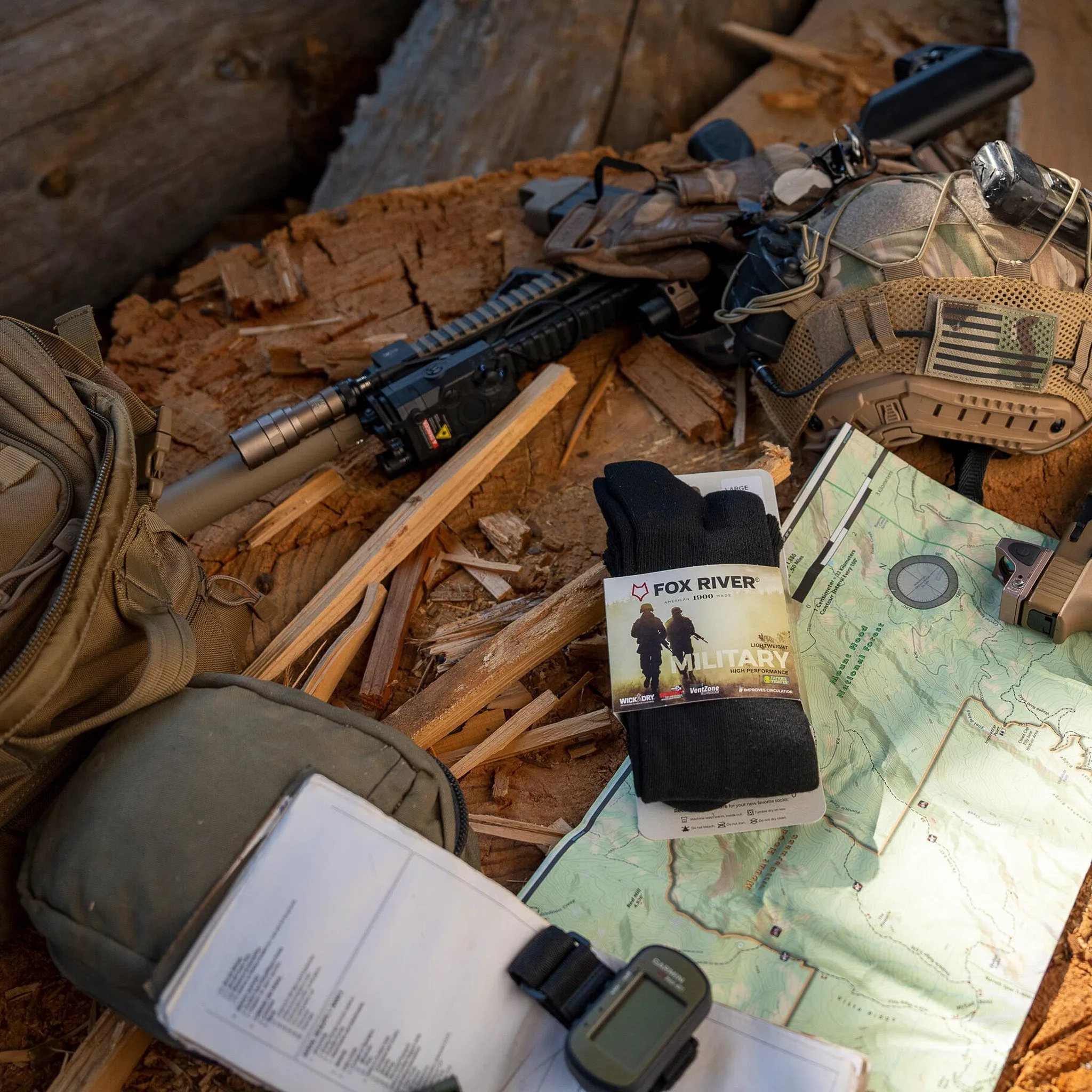 Dress Lightweight Crew Military Sock sold by Fox River product image thumbnail 2