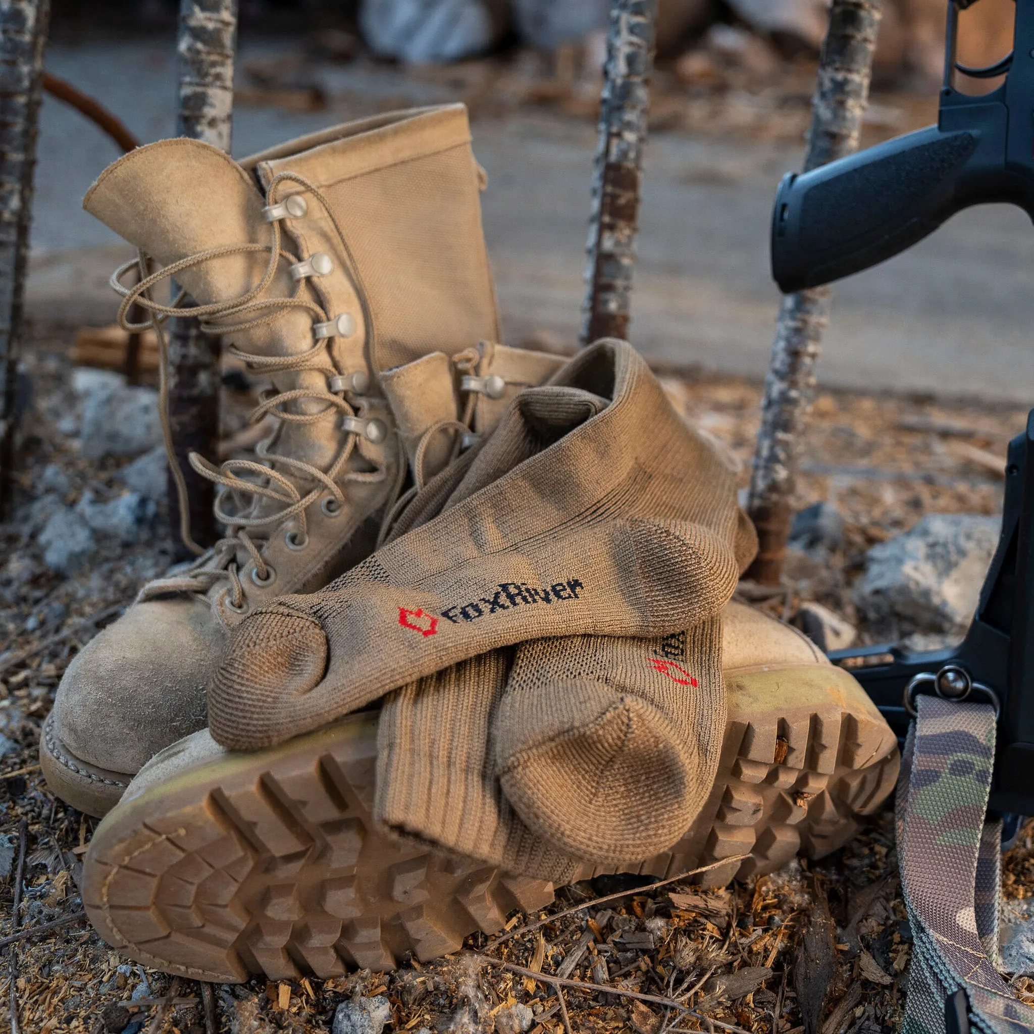 Safe to Fly Medium Weight Mid-Calf Boot Military Sock sold by Fox River product image thumbnail 2