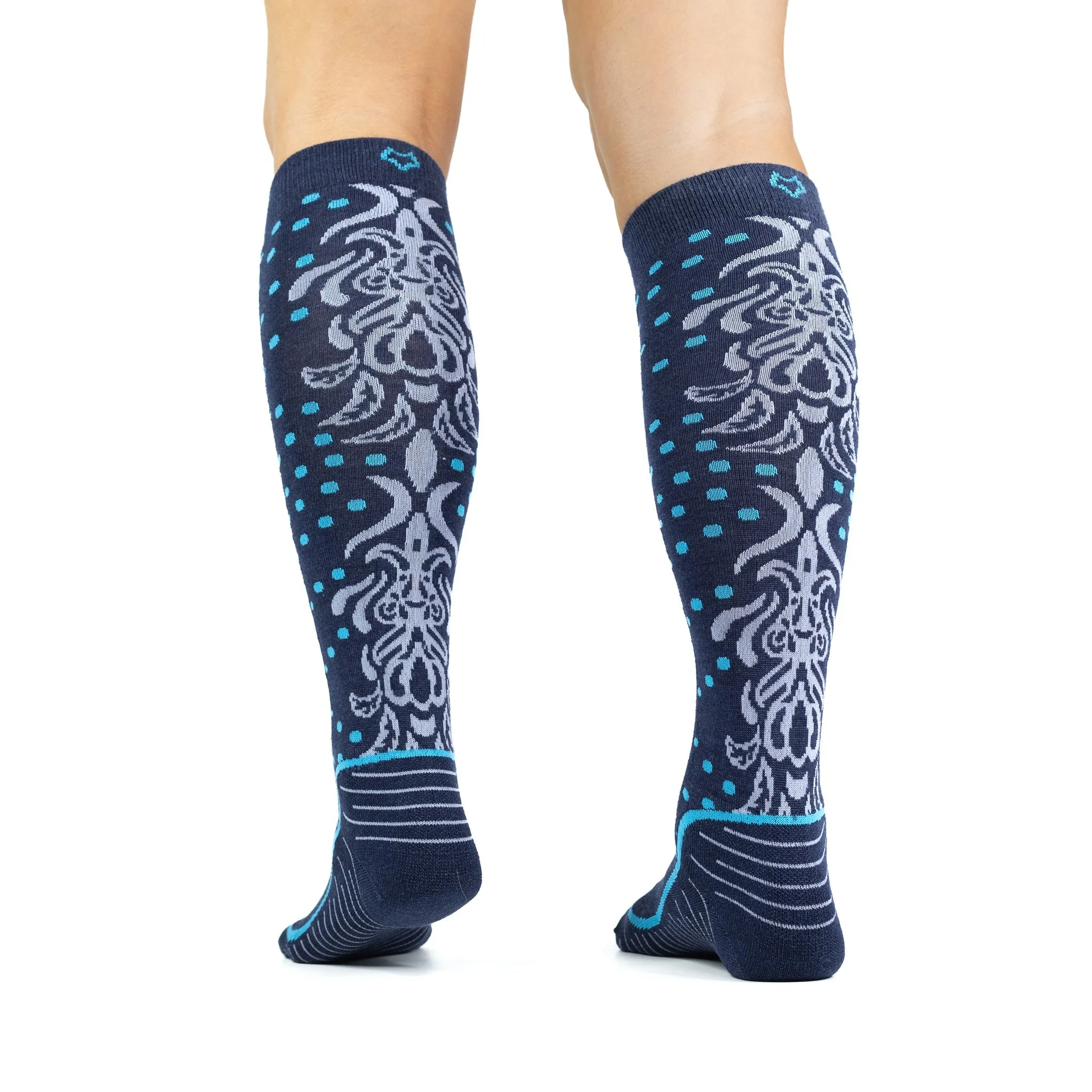 Women's Falling Leaf Lightweight Over-the-Calf Ski and Snowboard Sock sold by Fox River product image thumbnail 3